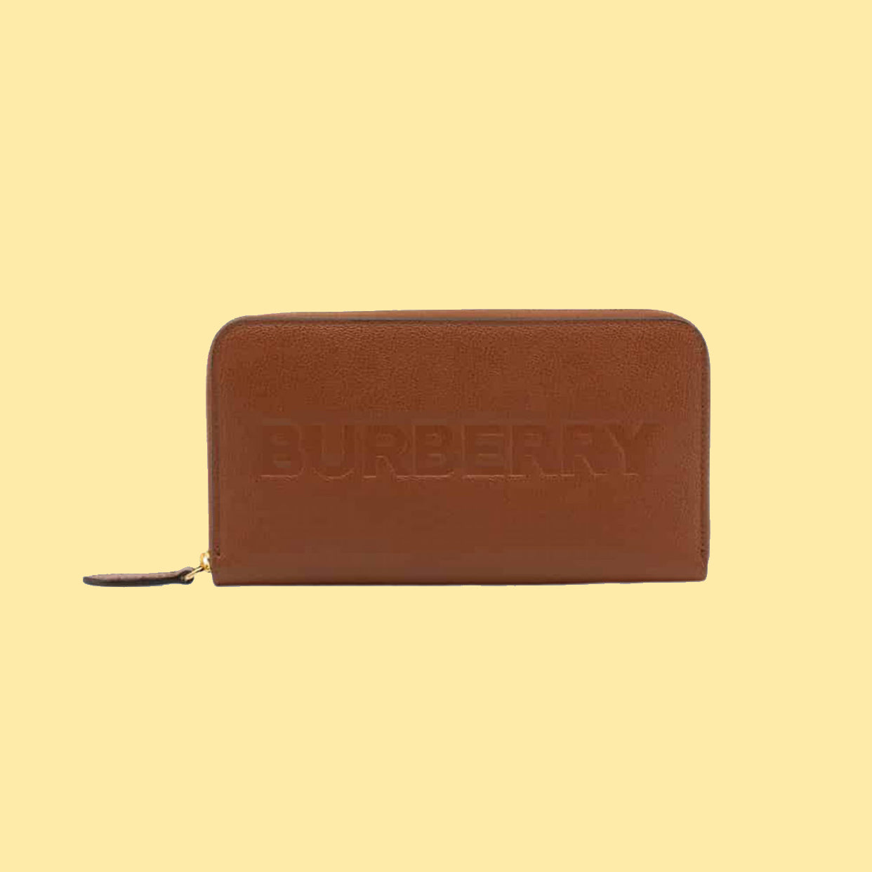 Burberry Brown Leather Long Wallet