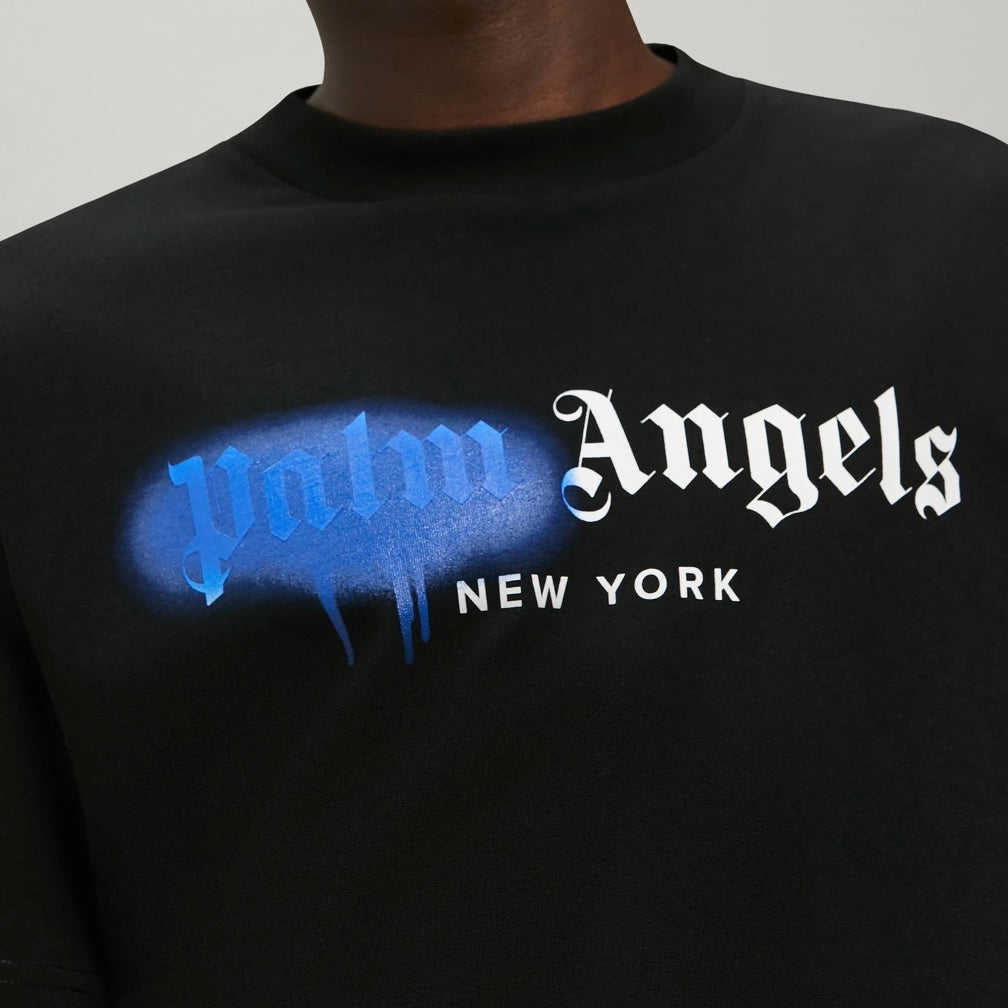 Palm Angels New York Spray T-Shirt - Black