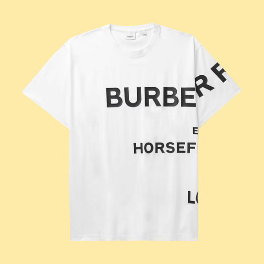 Burberry Horseferry Printed Oversize T-Shirt - White