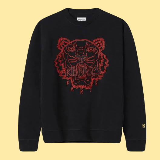 Kenzo Tiger Sweatshirt - Black/Red (CNY)