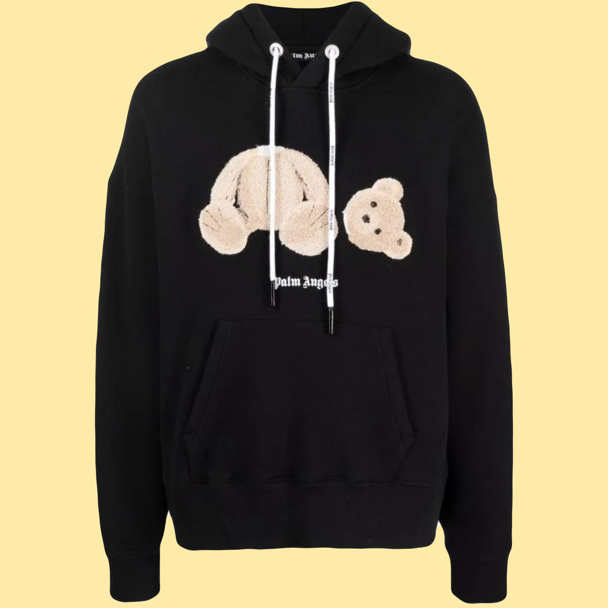 Palm Angels Bear Hoodie - Black