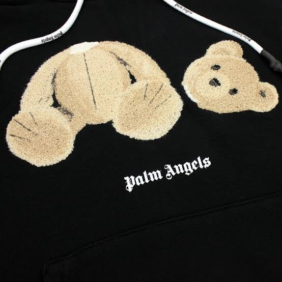 Palm Angels Bear Hoodie - Black