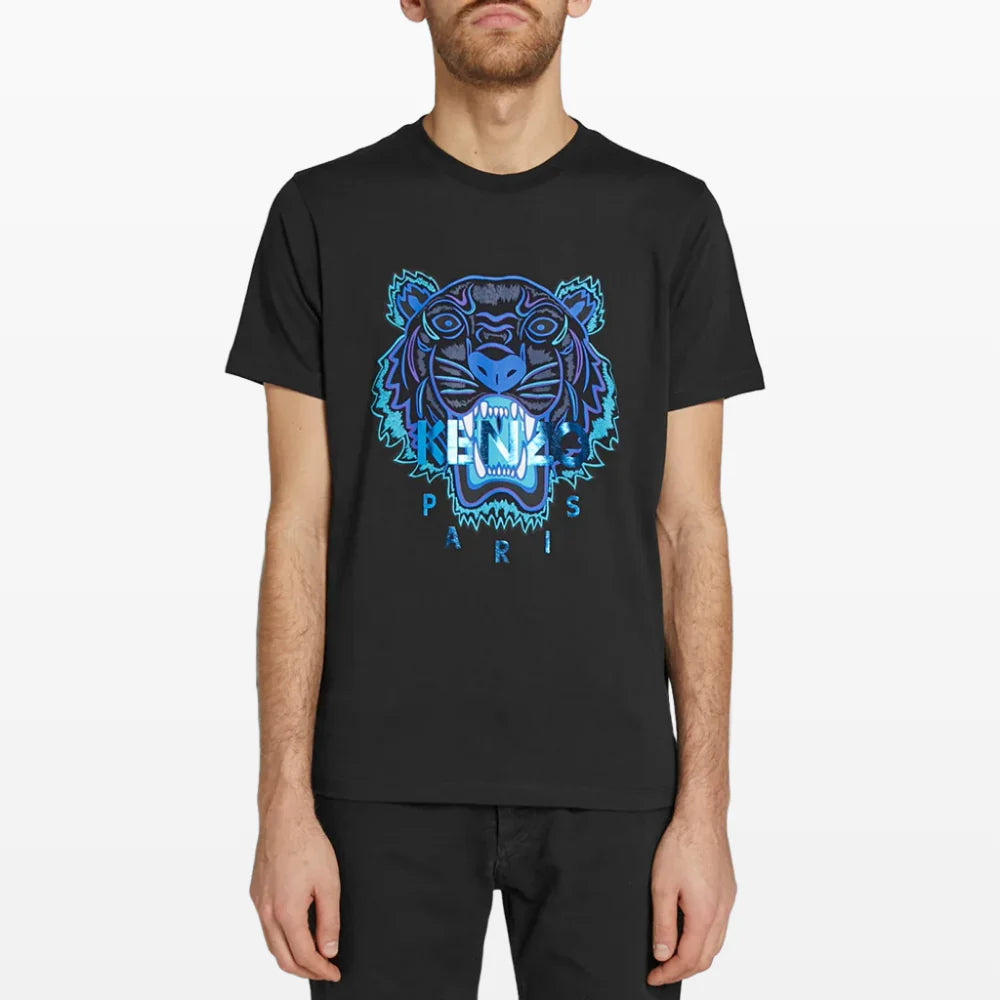 Kenzo Tiger T-Shirt - Black/Blue (Holiday Capsule)