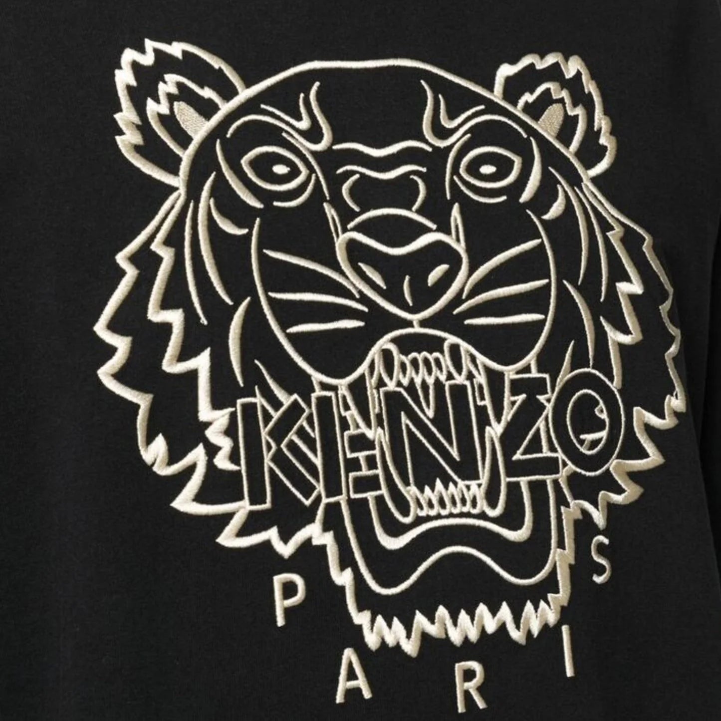 Kenzo Embroidered Tiger T-Shirt - Black/Gold