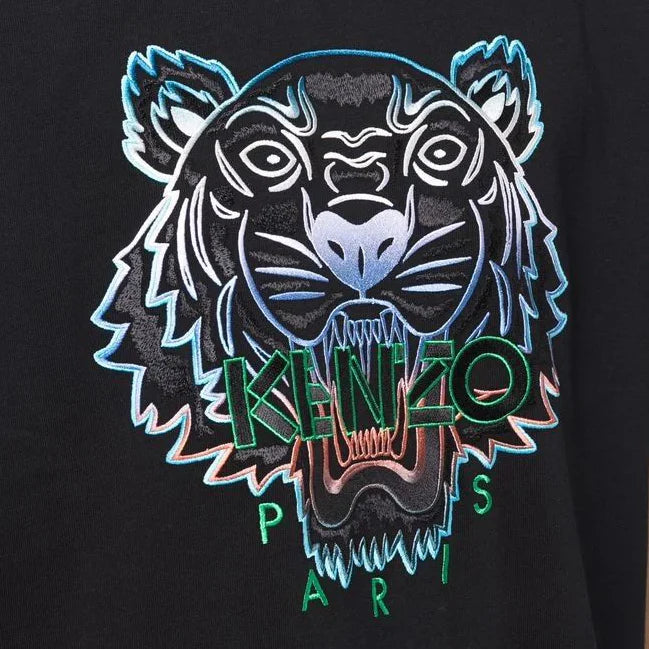 Kenzo Embroidered Tiger T-Shirt - Black/Blue/Green