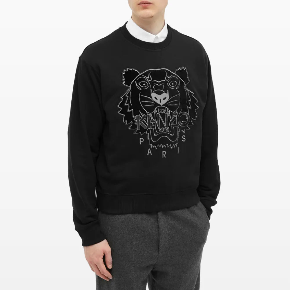 Kenzo Tiger Sweatshirt - Black/Black