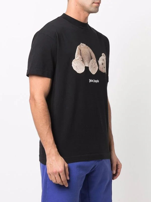 Palm Angels Bear Print T-Shirt - Black