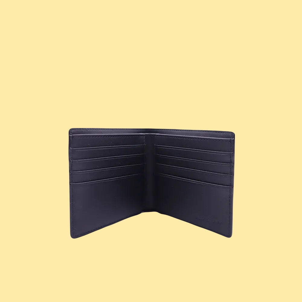 Burberry Check Bifold Wallet - Navy