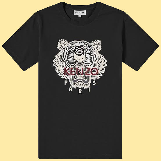 Kenzo Tiger T-Shirt - Black/Gold/Red