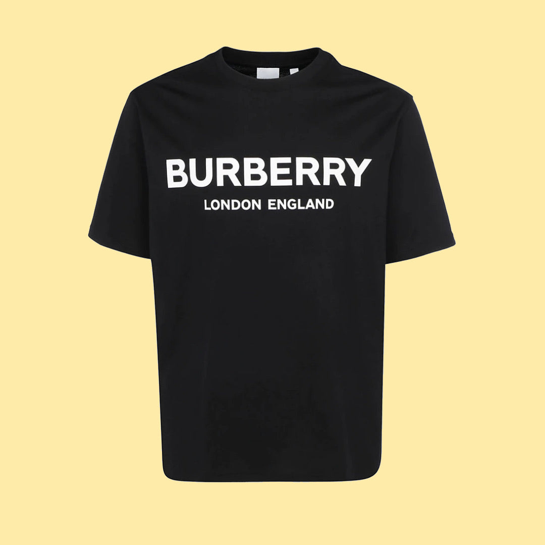 Burberry London England Logo Print T-shirt - Black