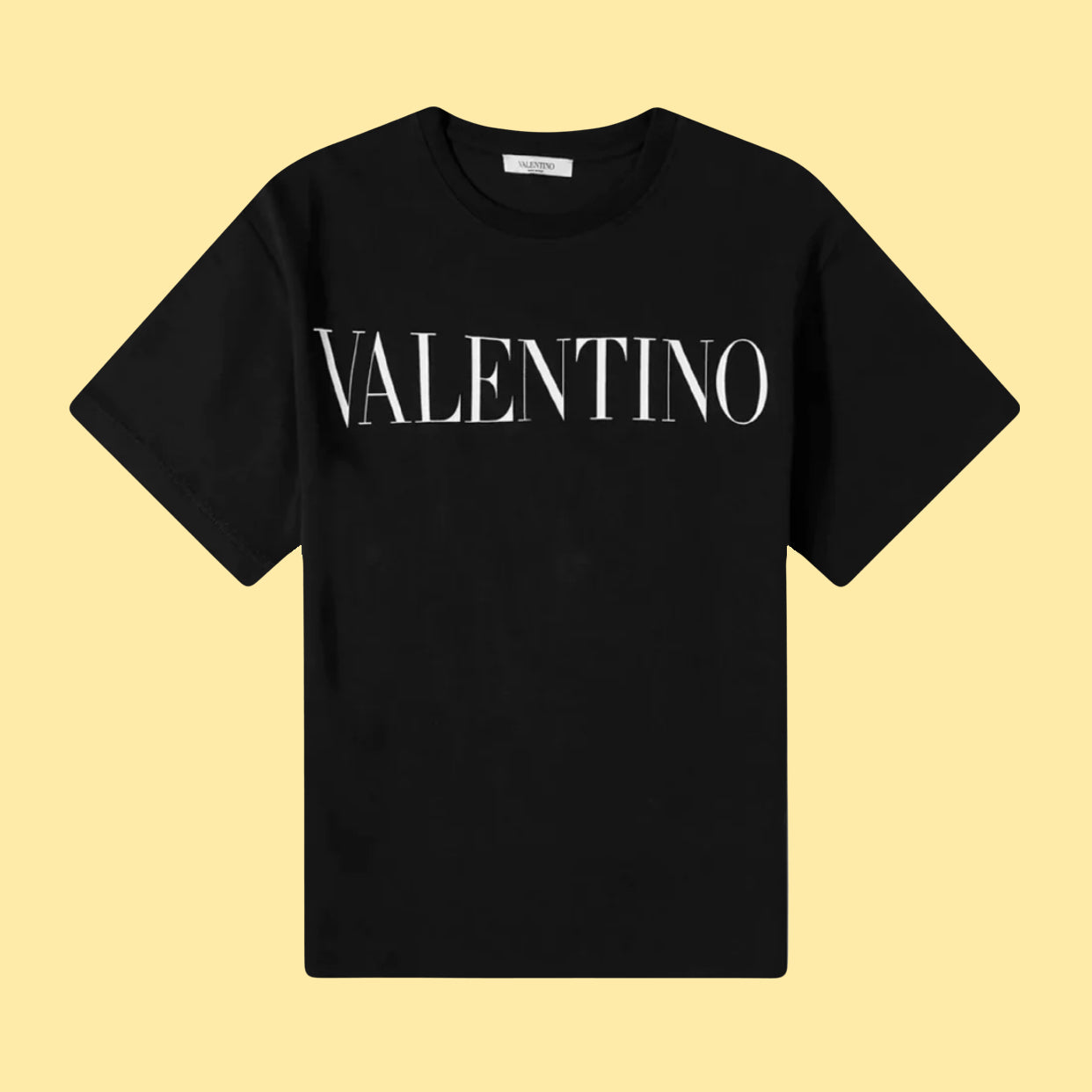 Valentino Oversize Printed Logo T-Shirt - Black/White