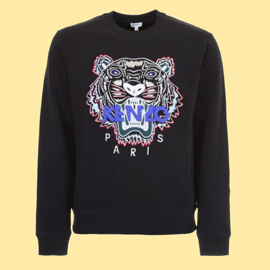 Kenzo Tiger Sweatshirt - Black/Blue/White