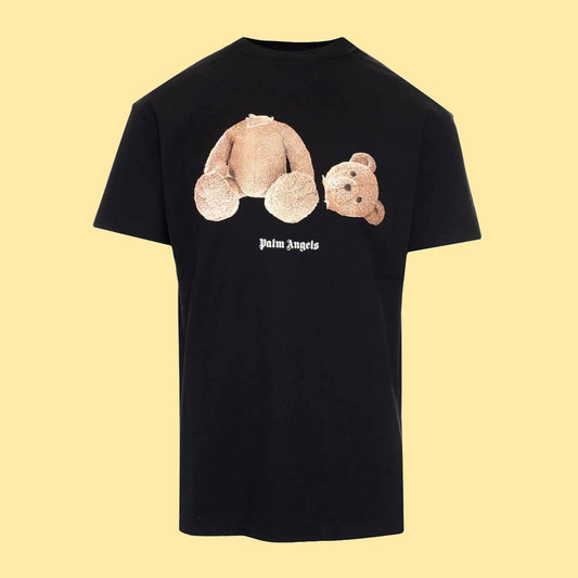 Palm Angels Bear Print T-Shirt - Black